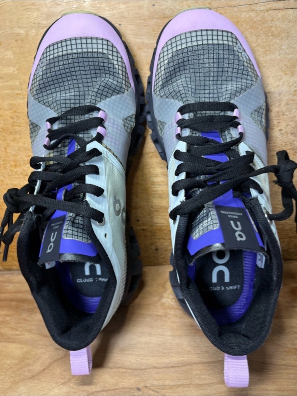 On Cloud X Shift LIGHTWEIGHT Womens Size 7 Running Shoes Sneakers Gray Purple - Picture 7 of 9